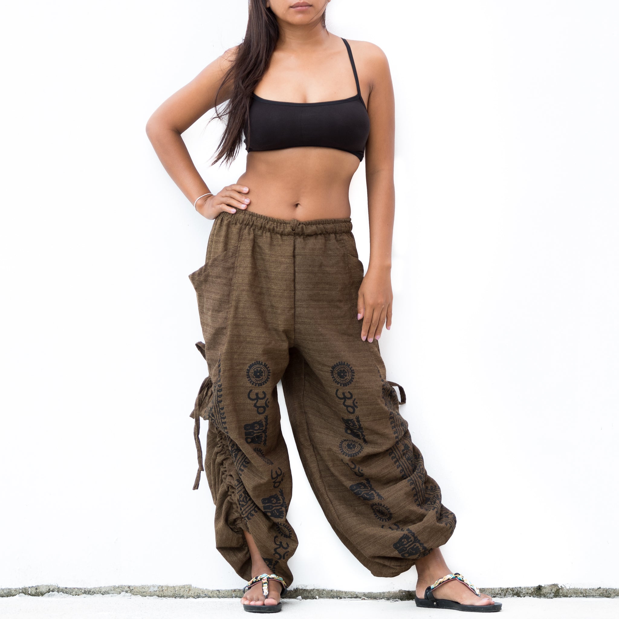 salsation 新作 Harem pants Dark brown XS BT06Brown_1.jpg?v=1714449096