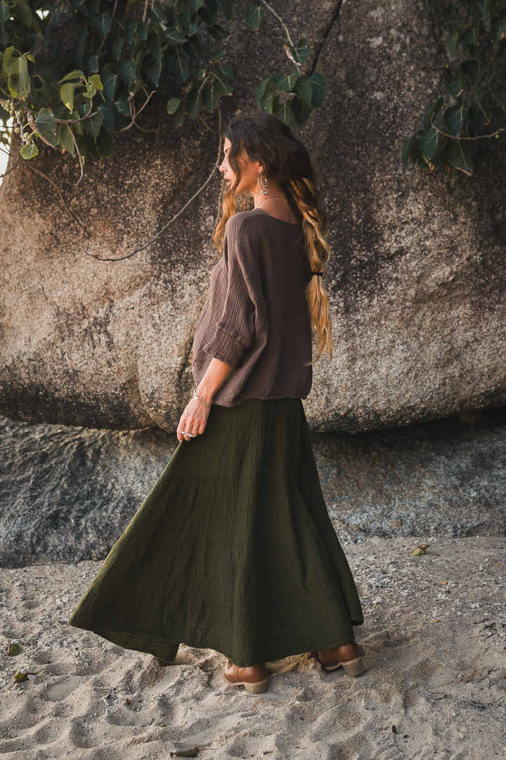 Alisa Boho Top Mocha