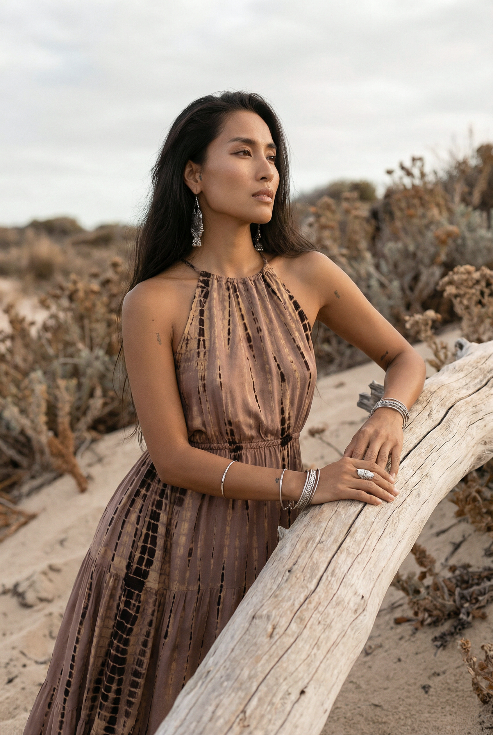 Boho Maxi Tie Dye Dress Gaya for Women | Lioness | Handmade Bali Style Comfortable & Stylish Bohemian Summer Dress