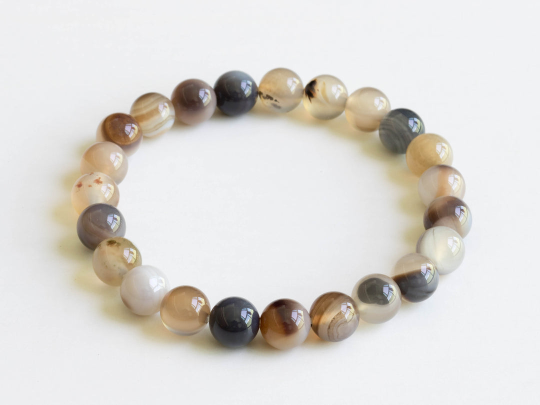 Botswana Agate Gemstone Bracelet