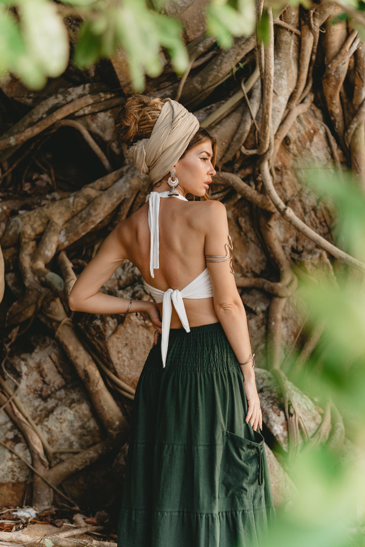 Macrame Top Pali White