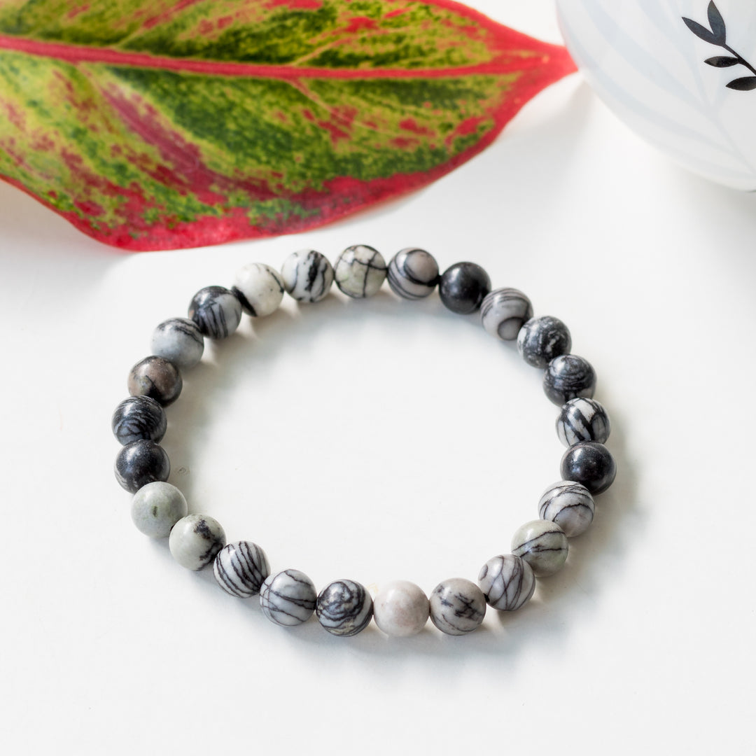 Zebra Jasper Gemstone Bracelet