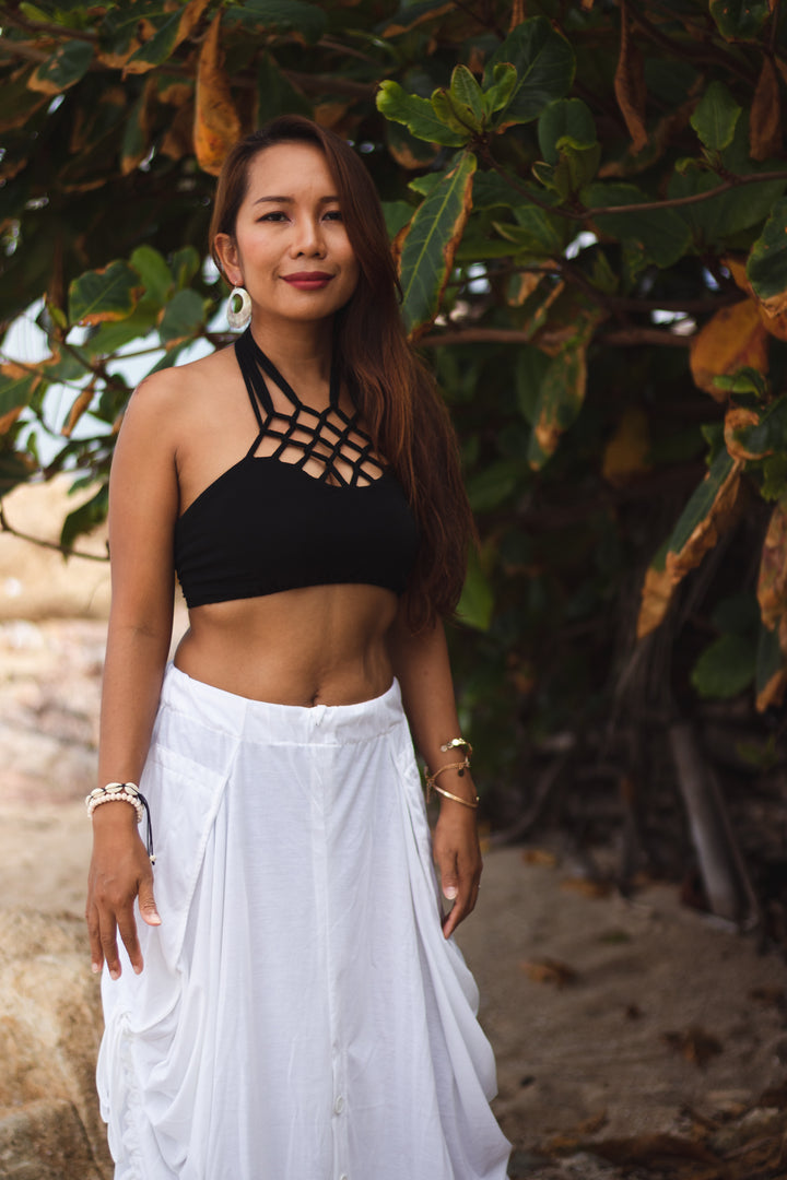 Macrame Top Pali Black