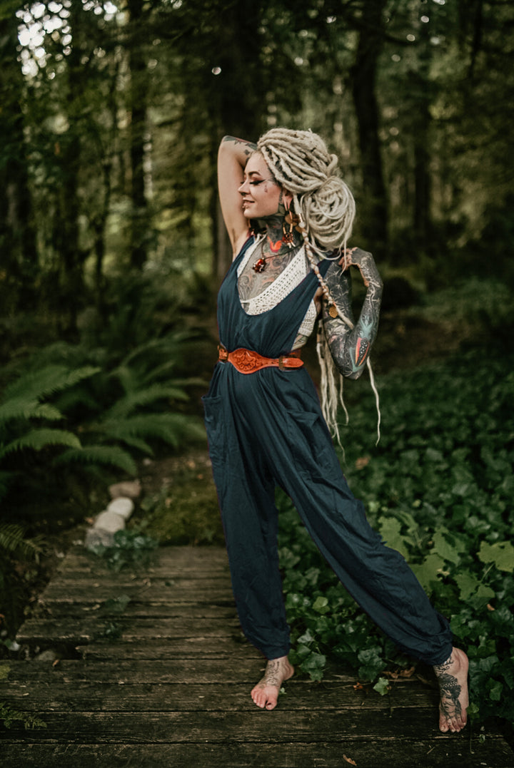 Loose Fit Jumpsuit Morgan Teal