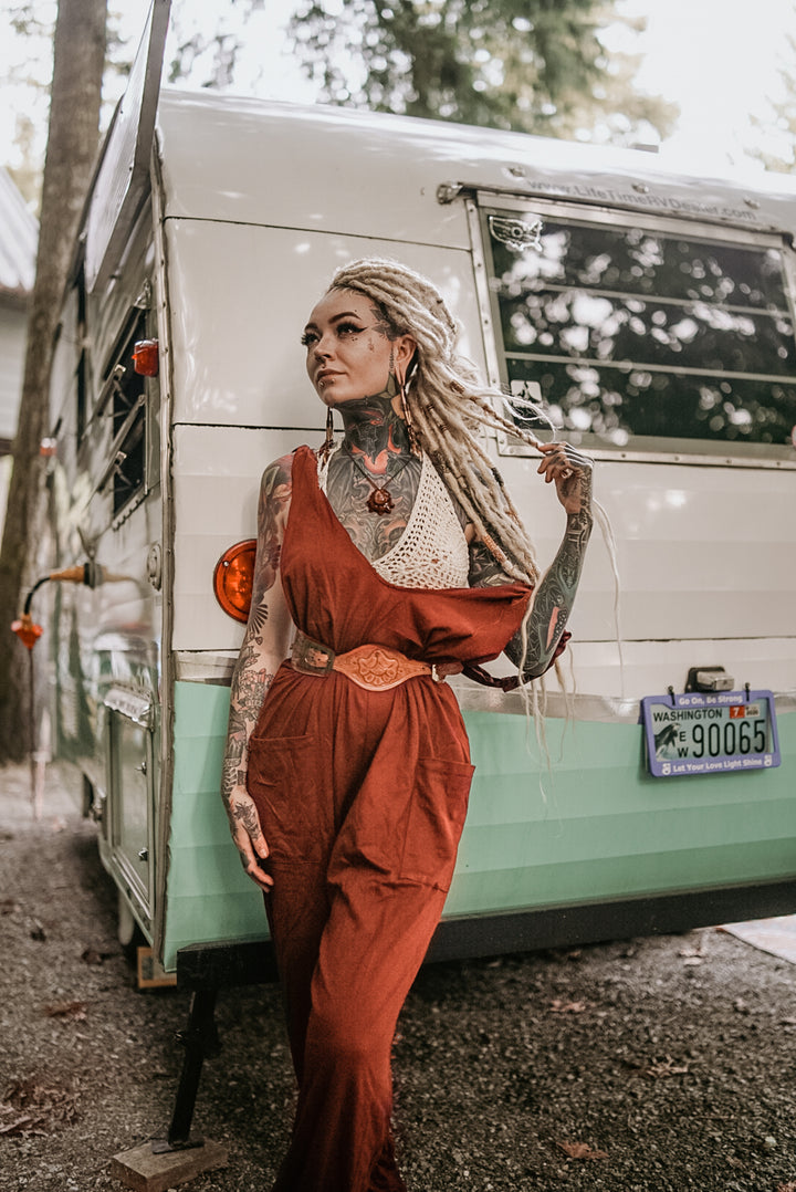 Loose Fit Jumpsuit Morgan Orange