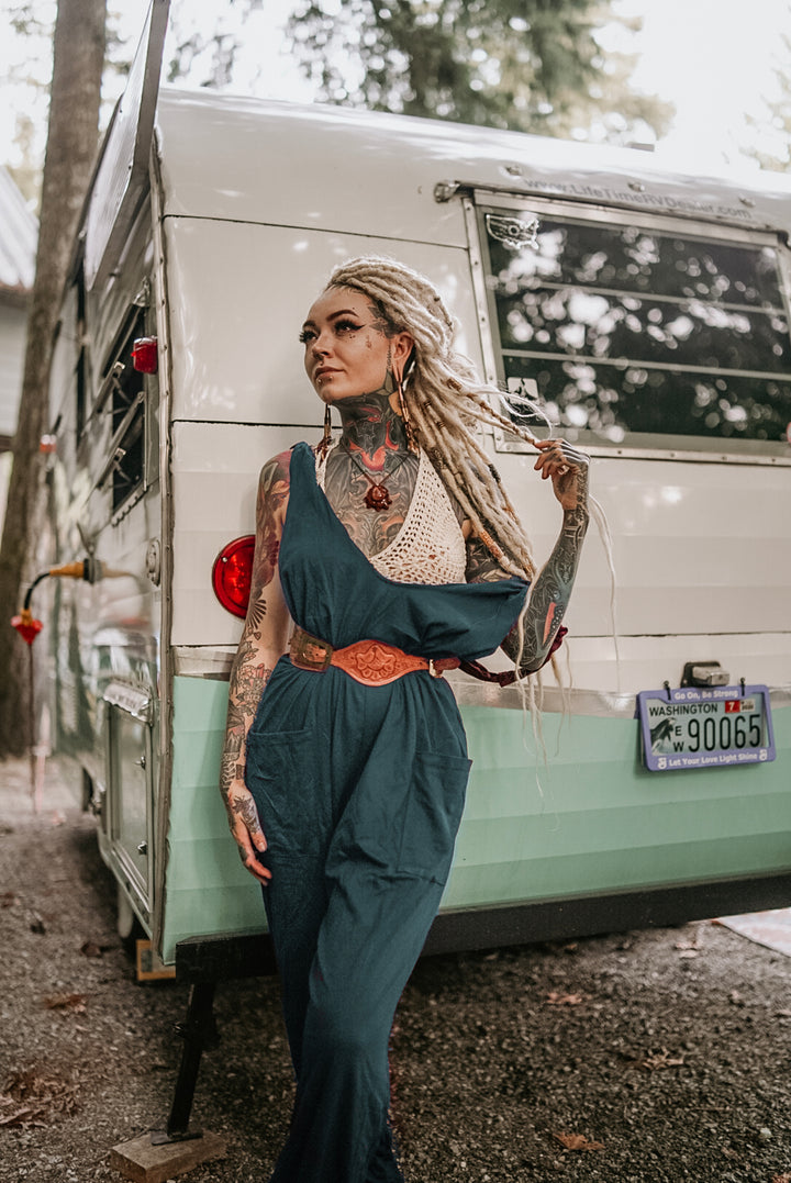 Loose Fit Jumpsuit Morgan Teal