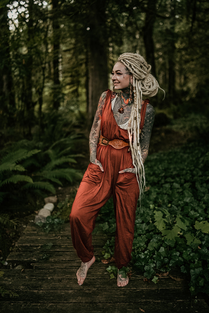 Loose Fit Jumpsuit Morgan Orange