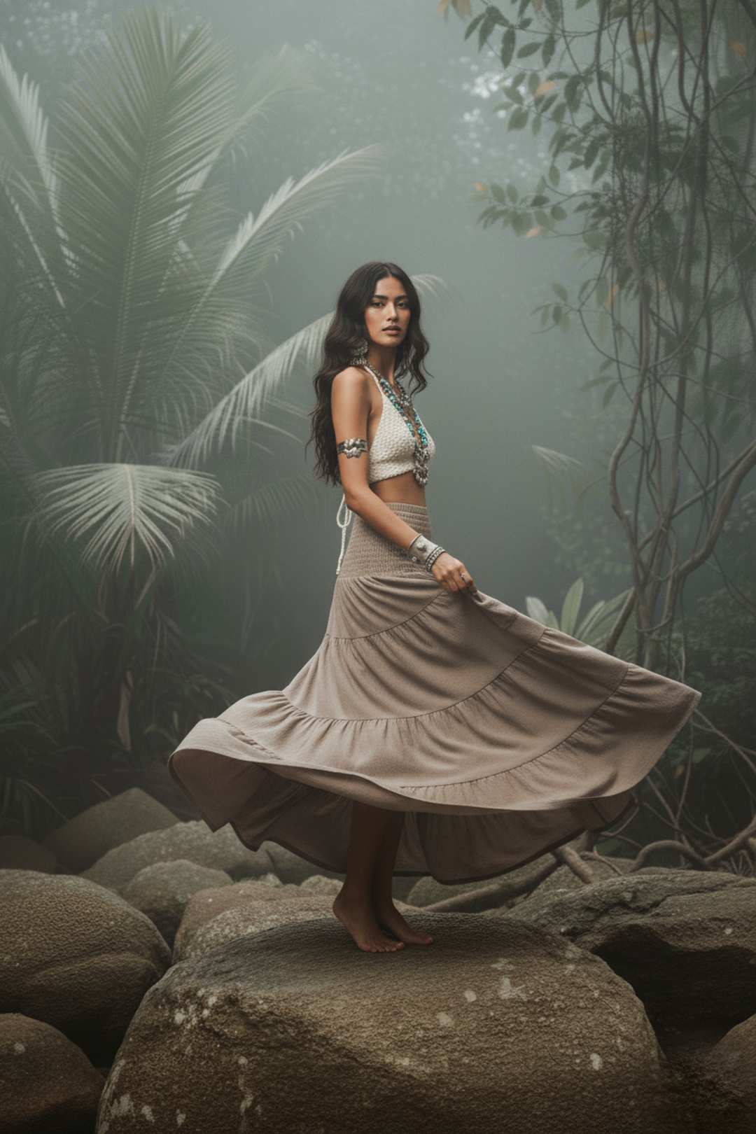Maxi Skirt Keela Beige