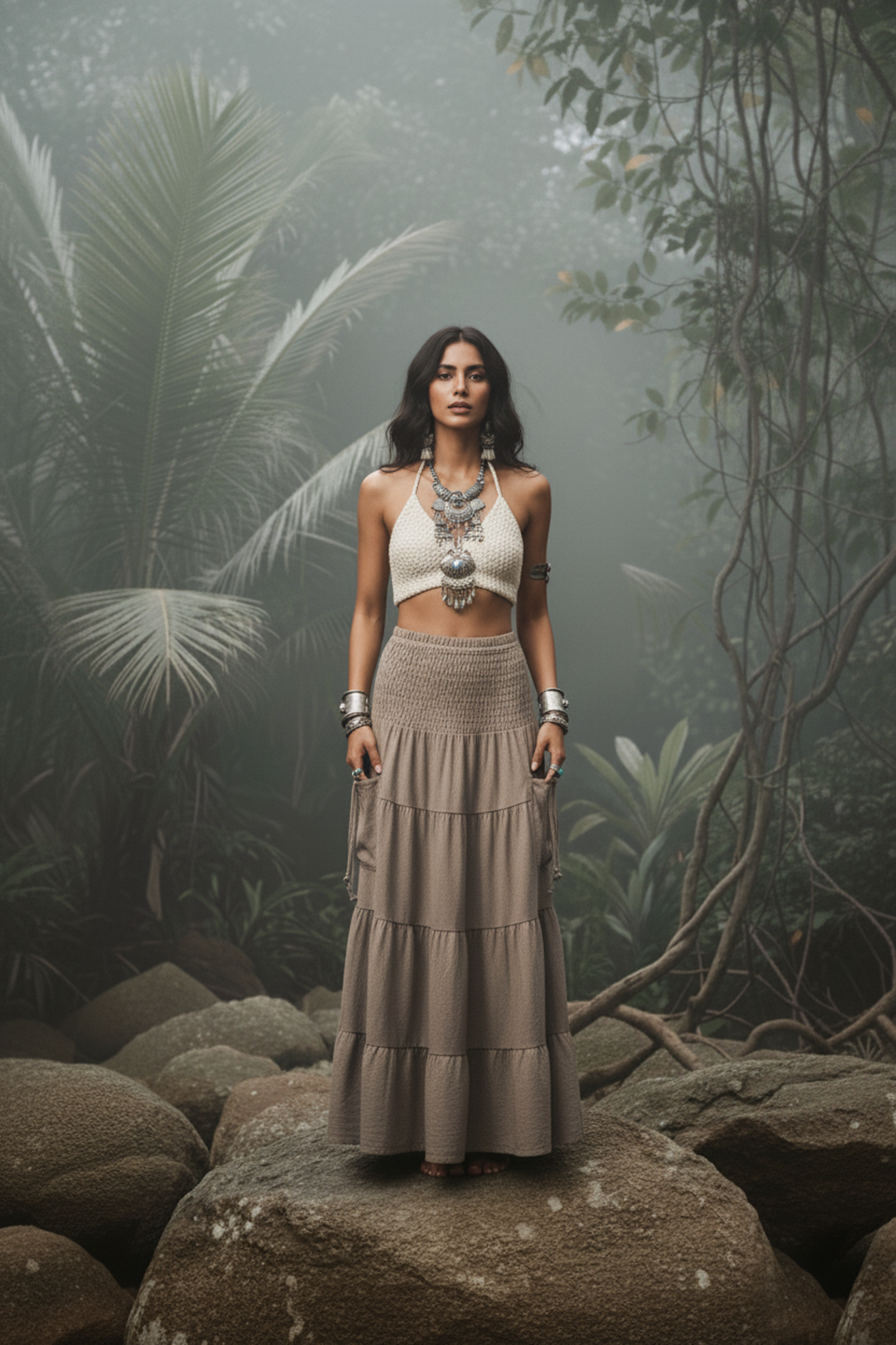 Maxi Skirt Keela Beige