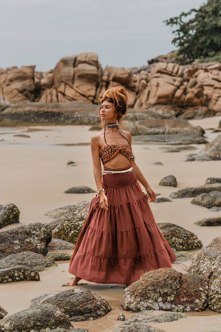 Maxi Skirt Keela Rust