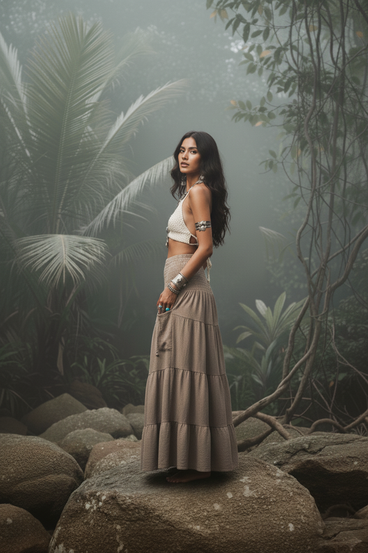 Maxi Skirt Keela Beige