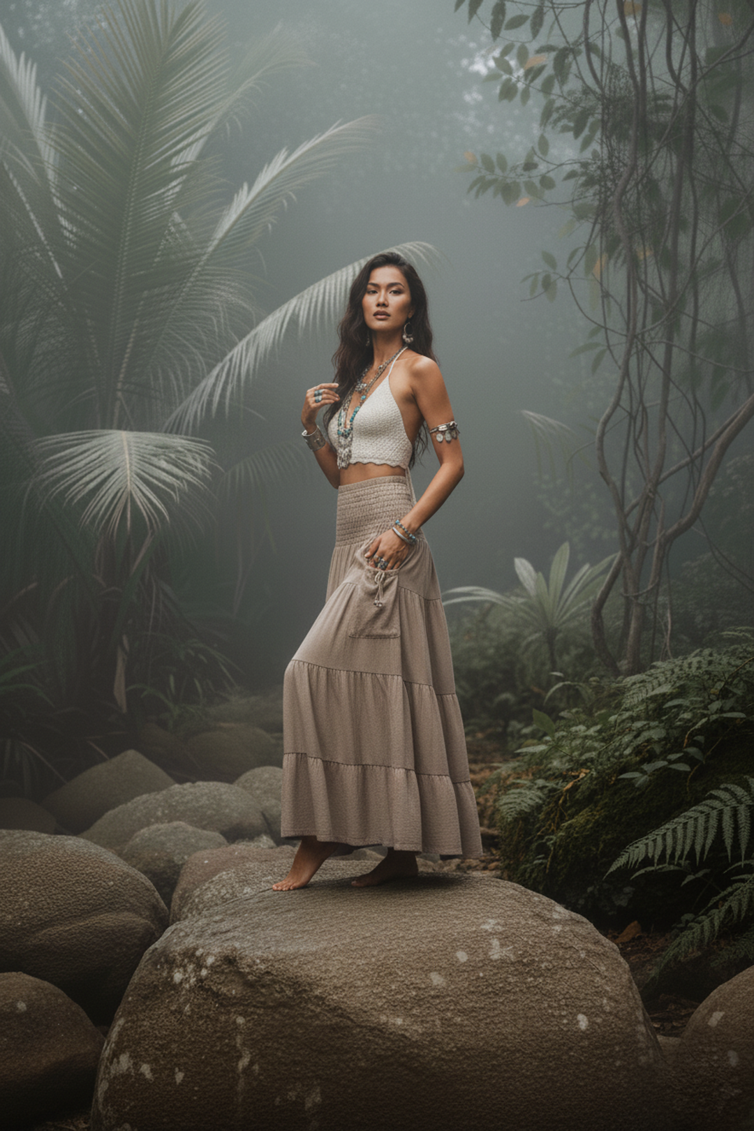 Maxi Skirt Keela Beige