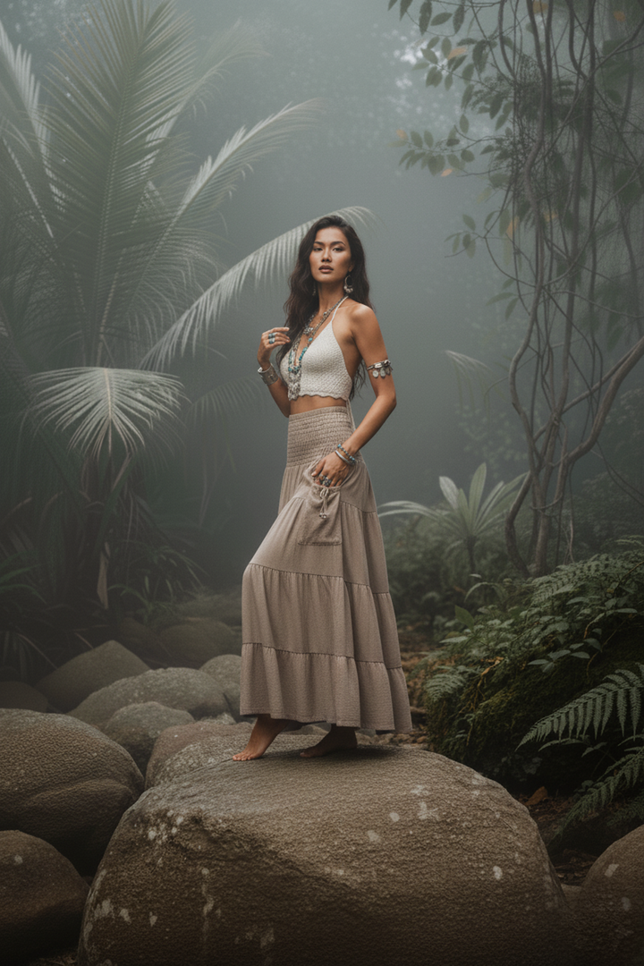Maxi Skirt Keela Beige