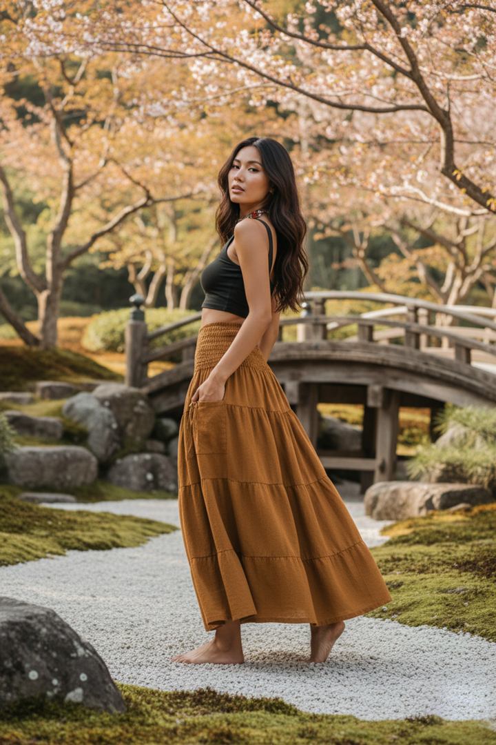 Maxi Skirt Keela Copper