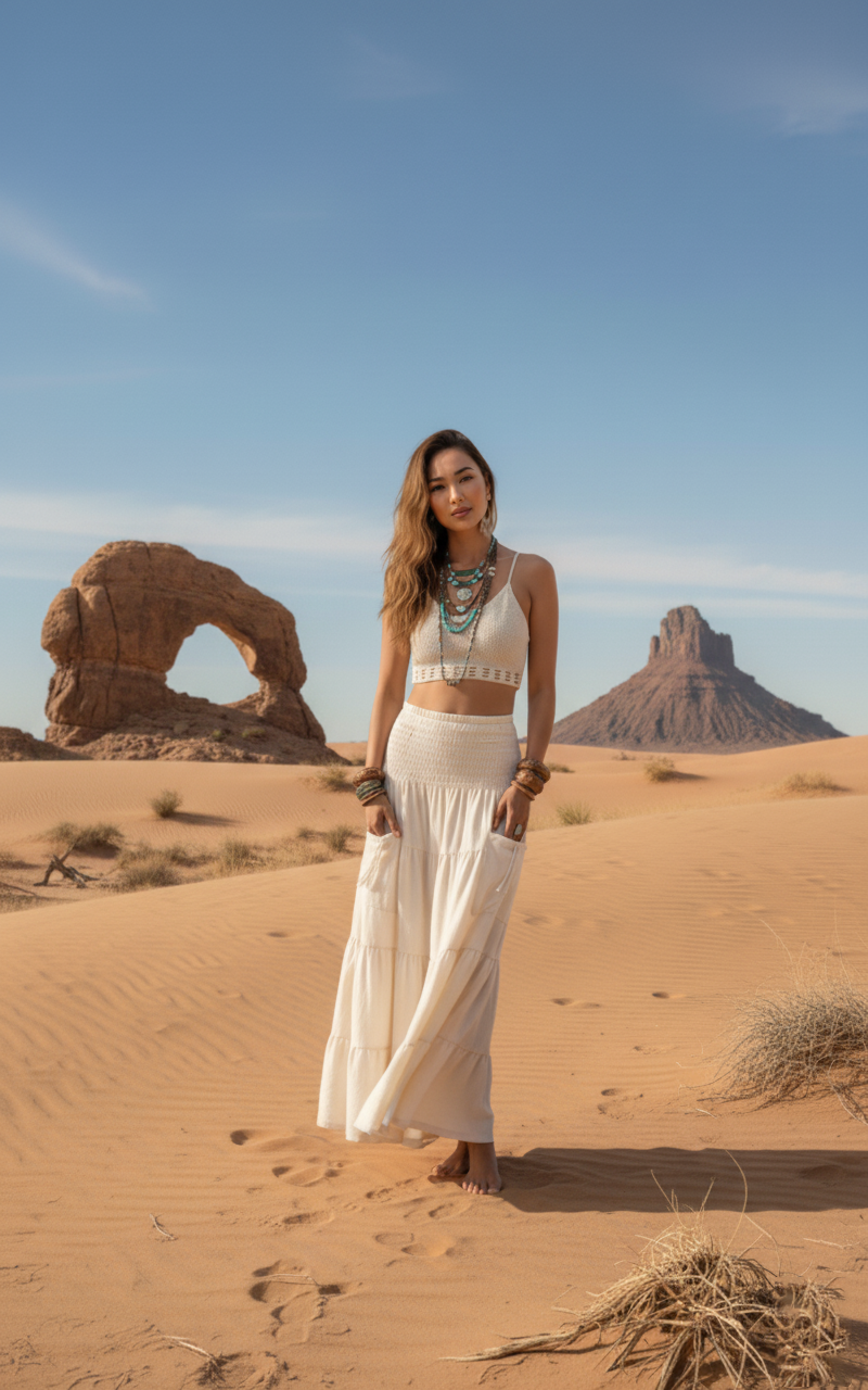 Maxi Skirt Keela Ivory