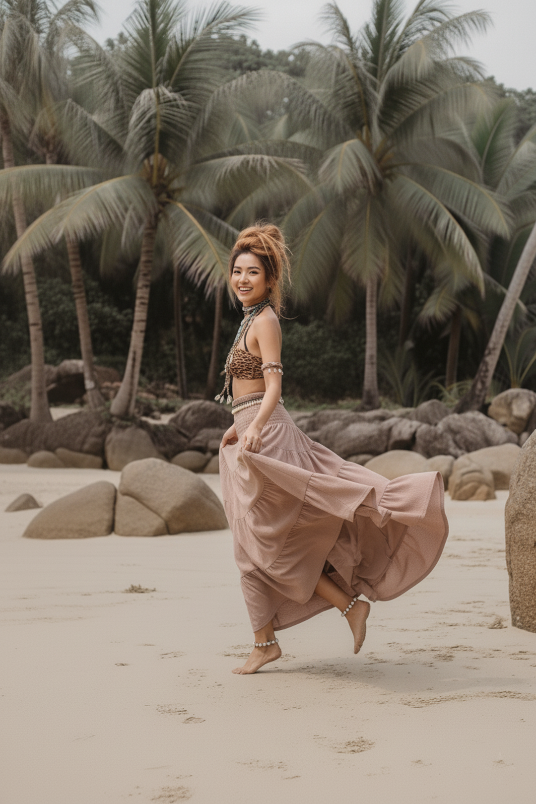 Maxi Skirt Keela Desert Rose