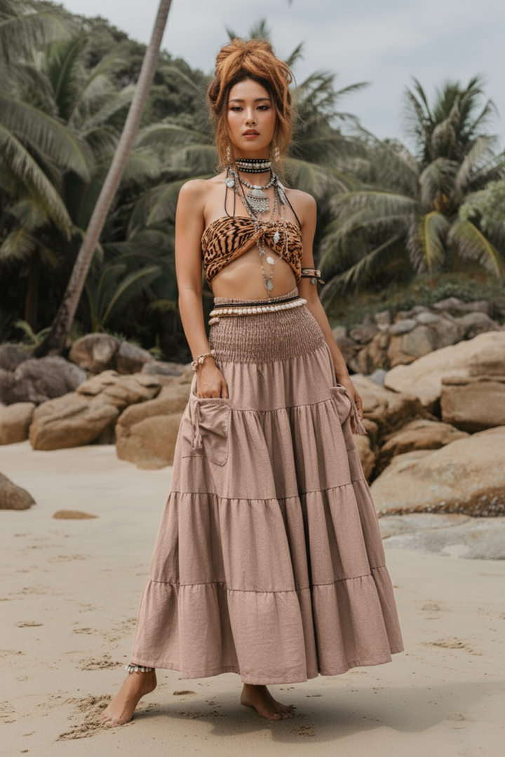 Maxi Skirt Keela Desert Rose