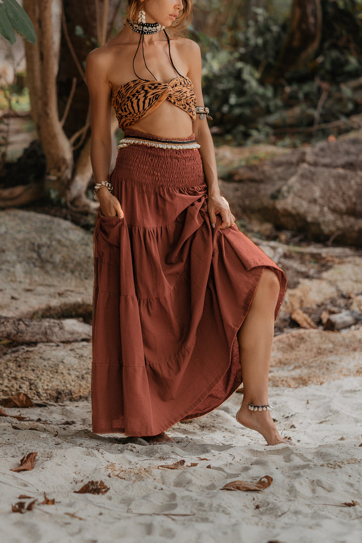 Maxi Skirt Keela Rust