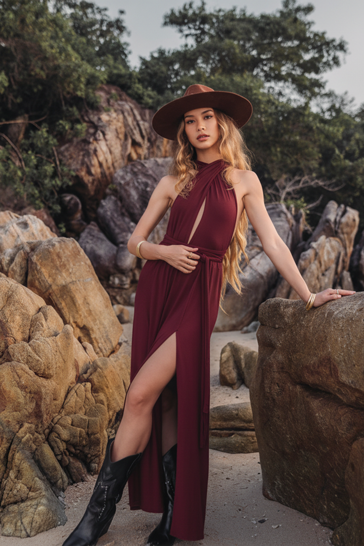 Zephyra Dress Red