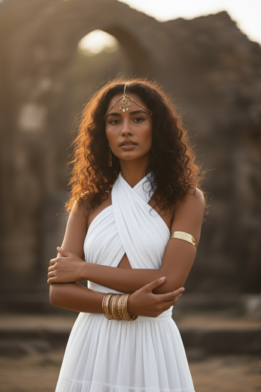 Amara Bohemian Maxi Dress White