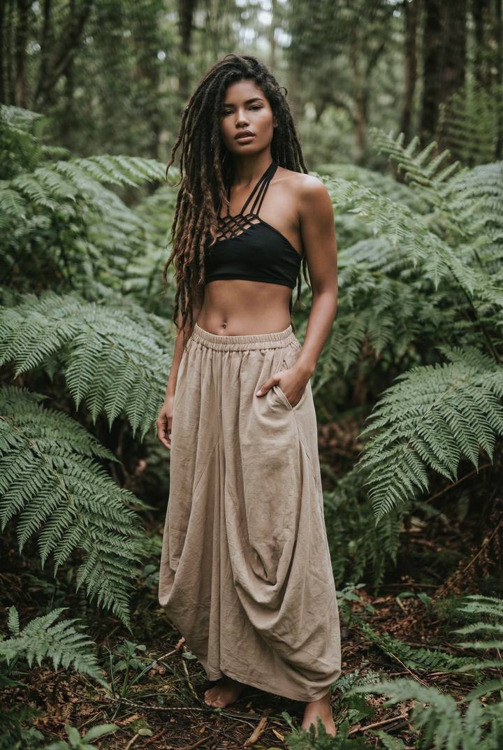 Leilani Maxi Skirt Beige