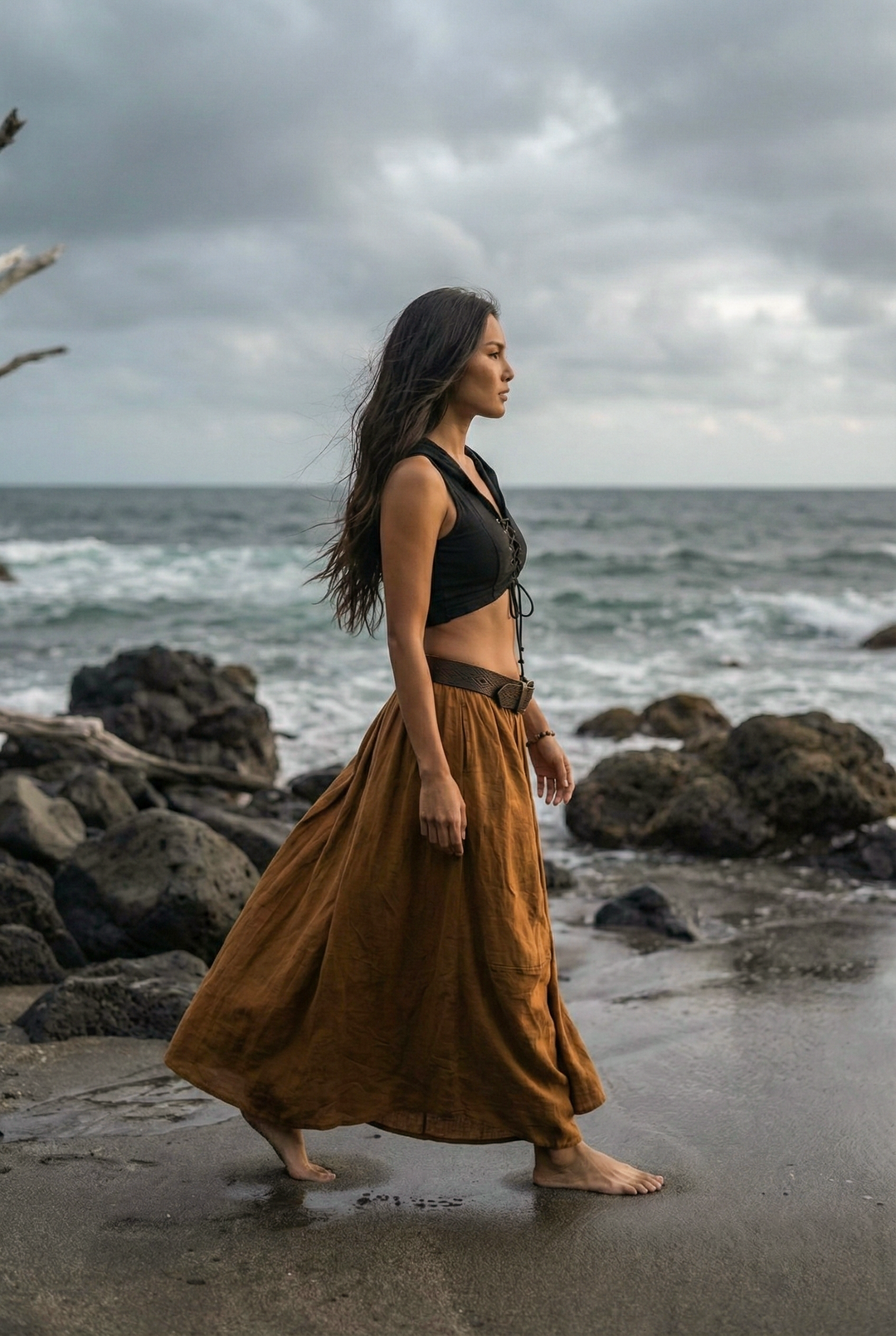 Leilani Maxi Skirt Copper