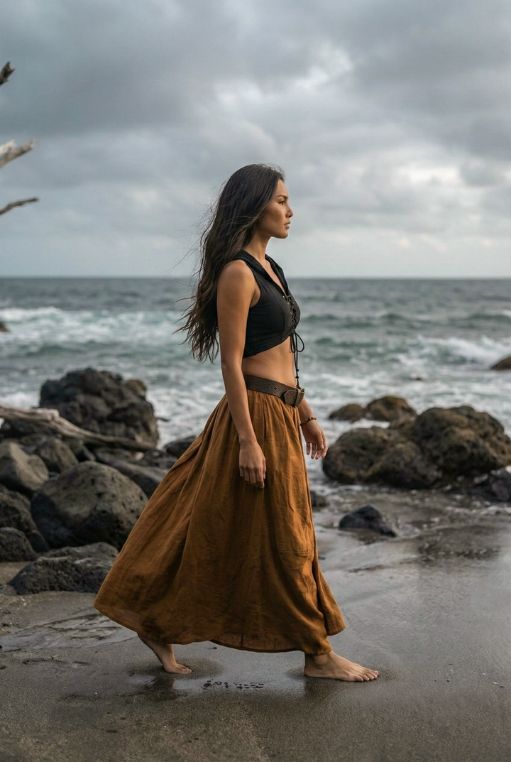 Leilani Maxi Skirt Copper