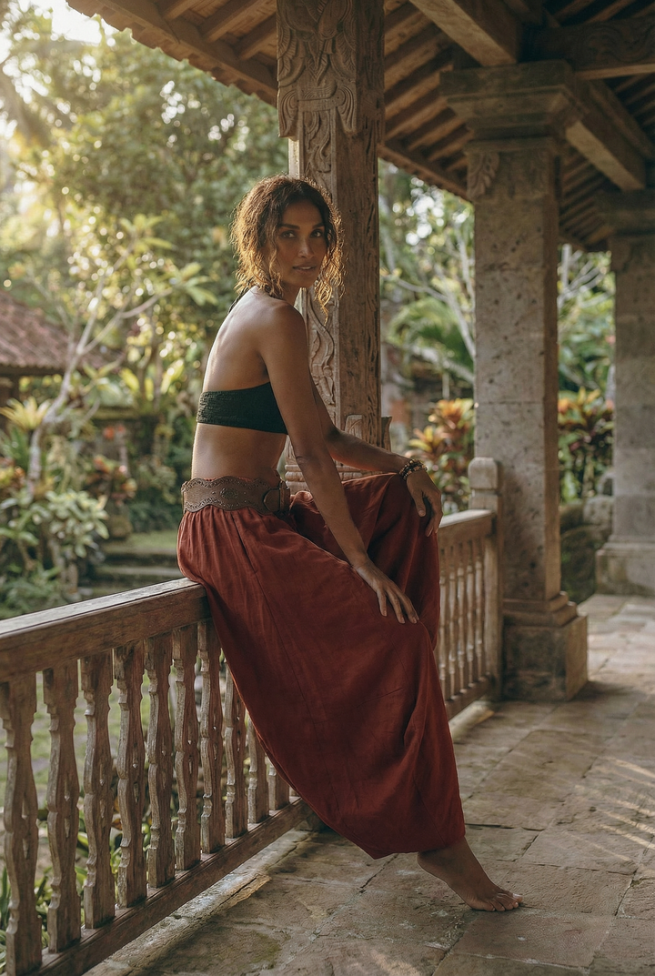Leilani Maxi Skirt Rust