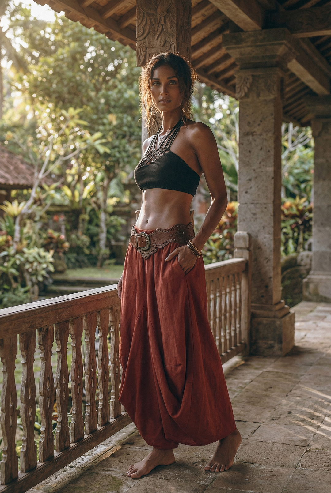 Leilani Maxi Skirt Rust