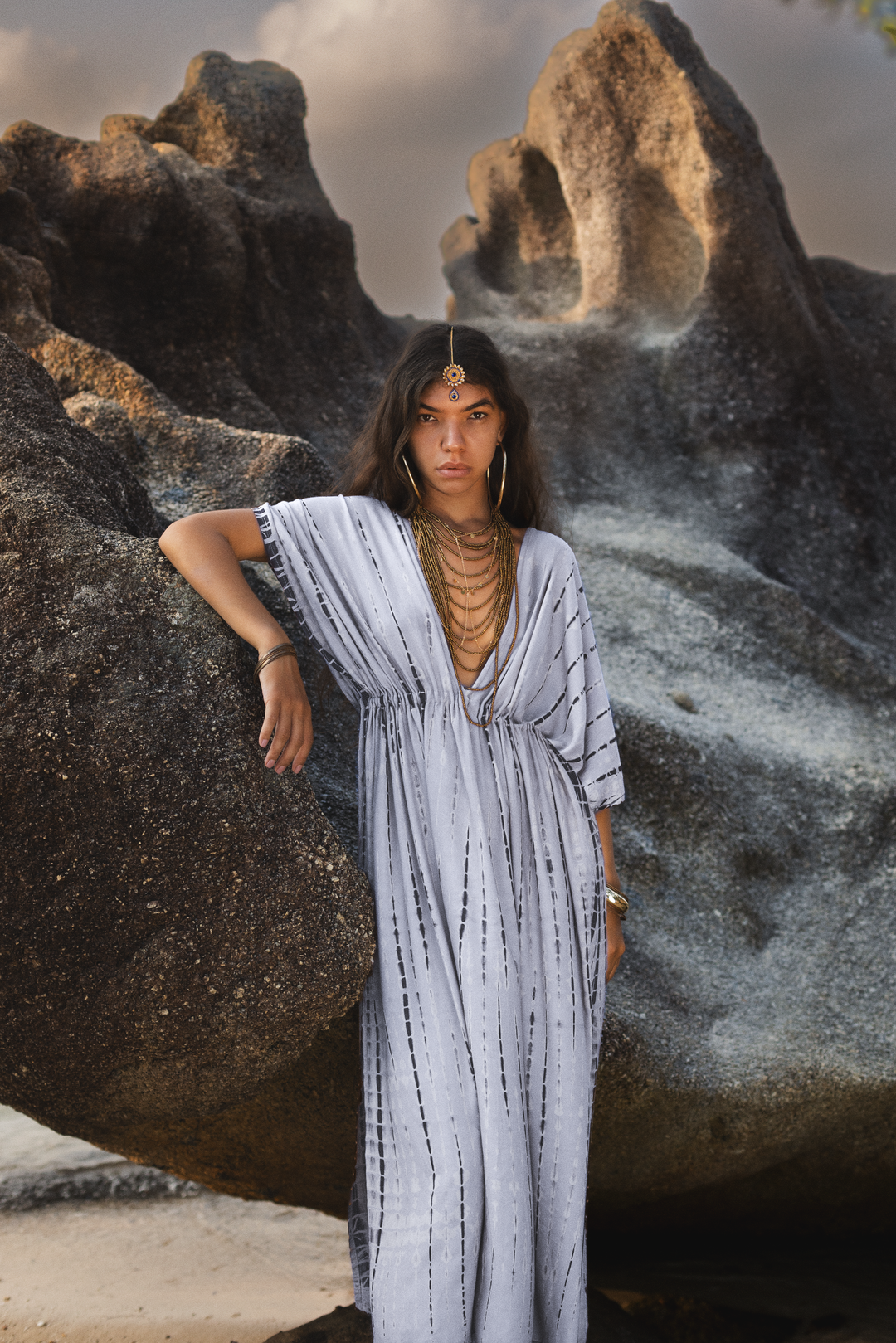 Nola Dress Light Grey