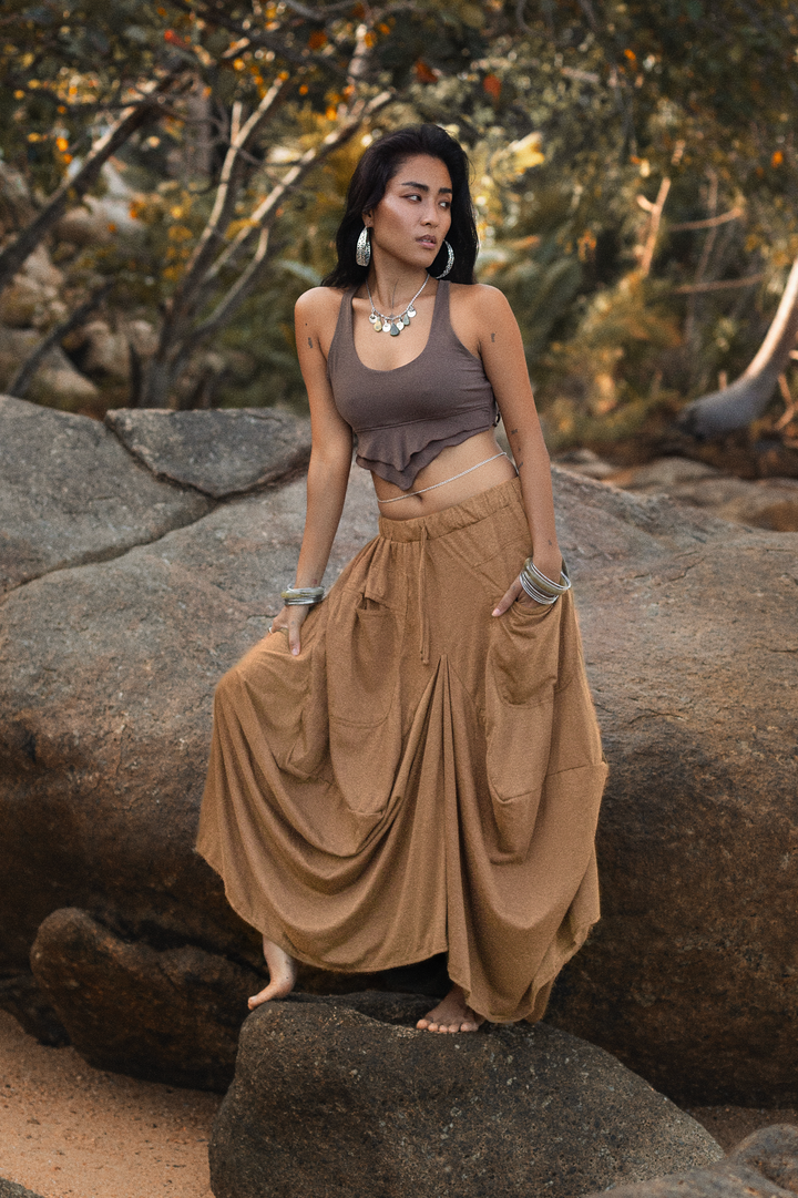 Boho Maxi Skirt Nariya Copper