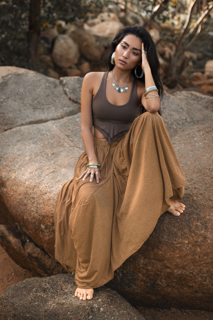 Boho Maxi Skirt Nariya Copper