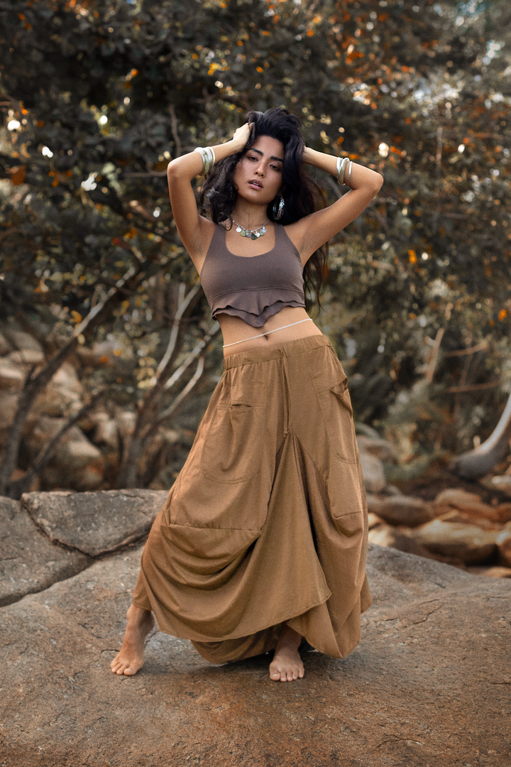 Boho Maxi Skirt Nariya Copper