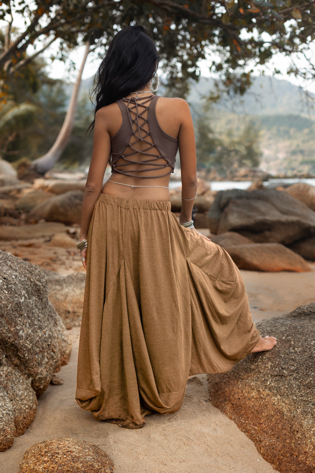 Boho Maxi Skirt Nariya Copper