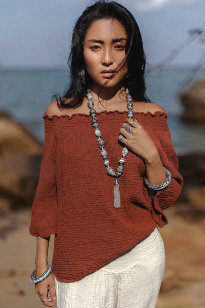 Maya Top Rust