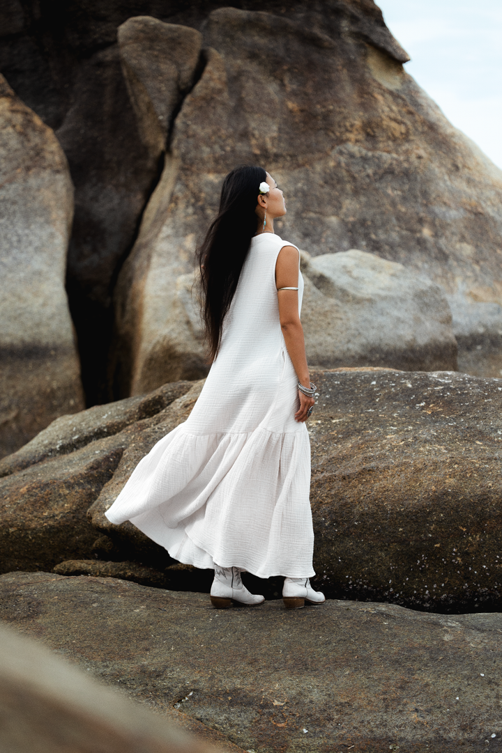 Cotton Dress Aiyana Off-White