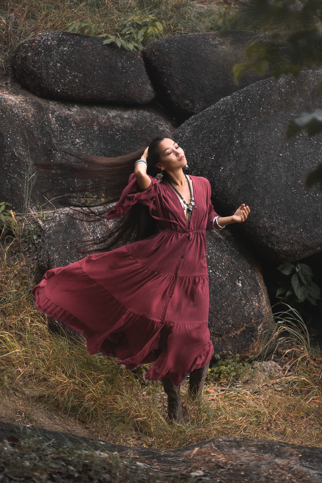 Maxi Dress Ayu Red