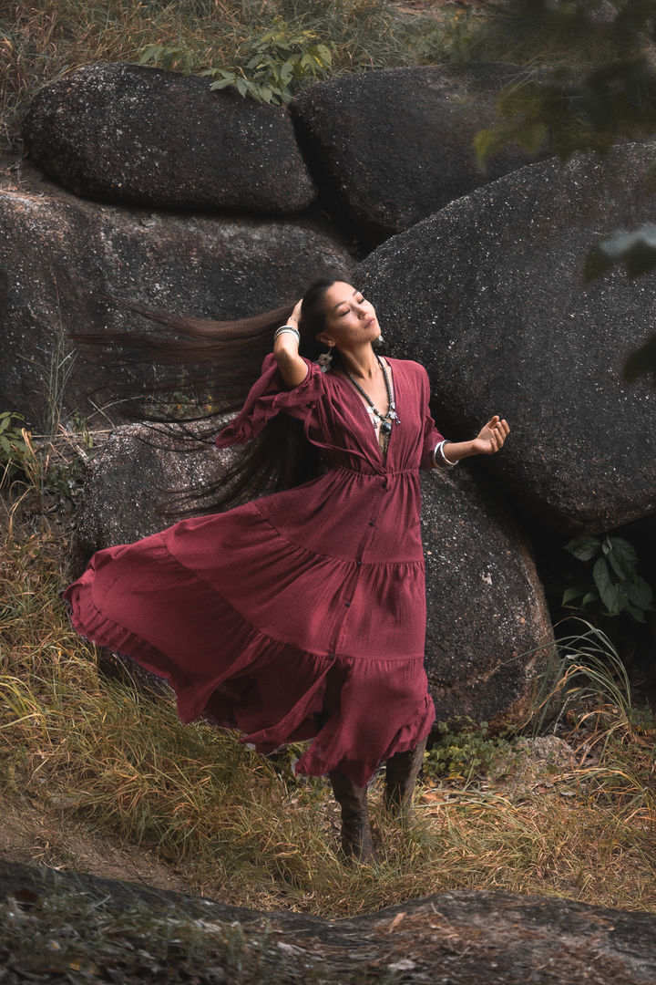 Maxi Dress Ayu Red