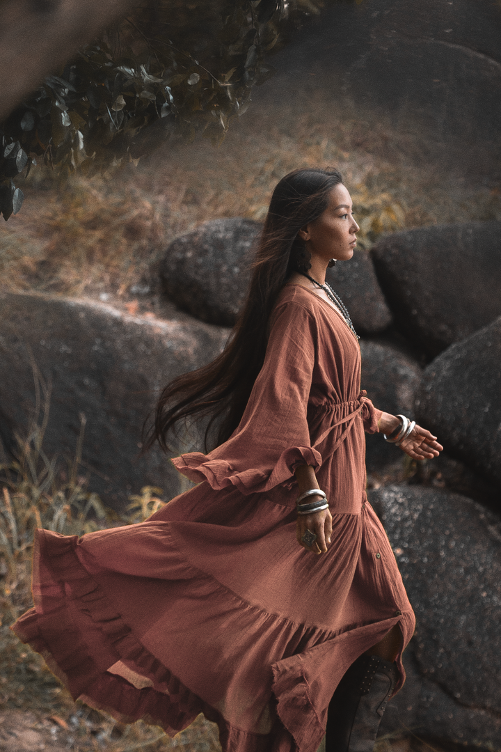 Maxi Dress Ayu Sandstone