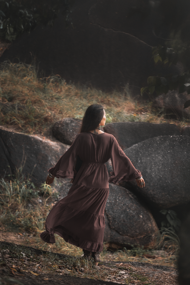 Maxi Dress Ayu Brown