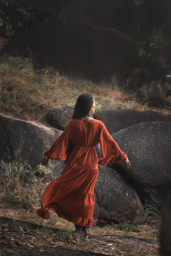 Maxi Dress Ayu Rust