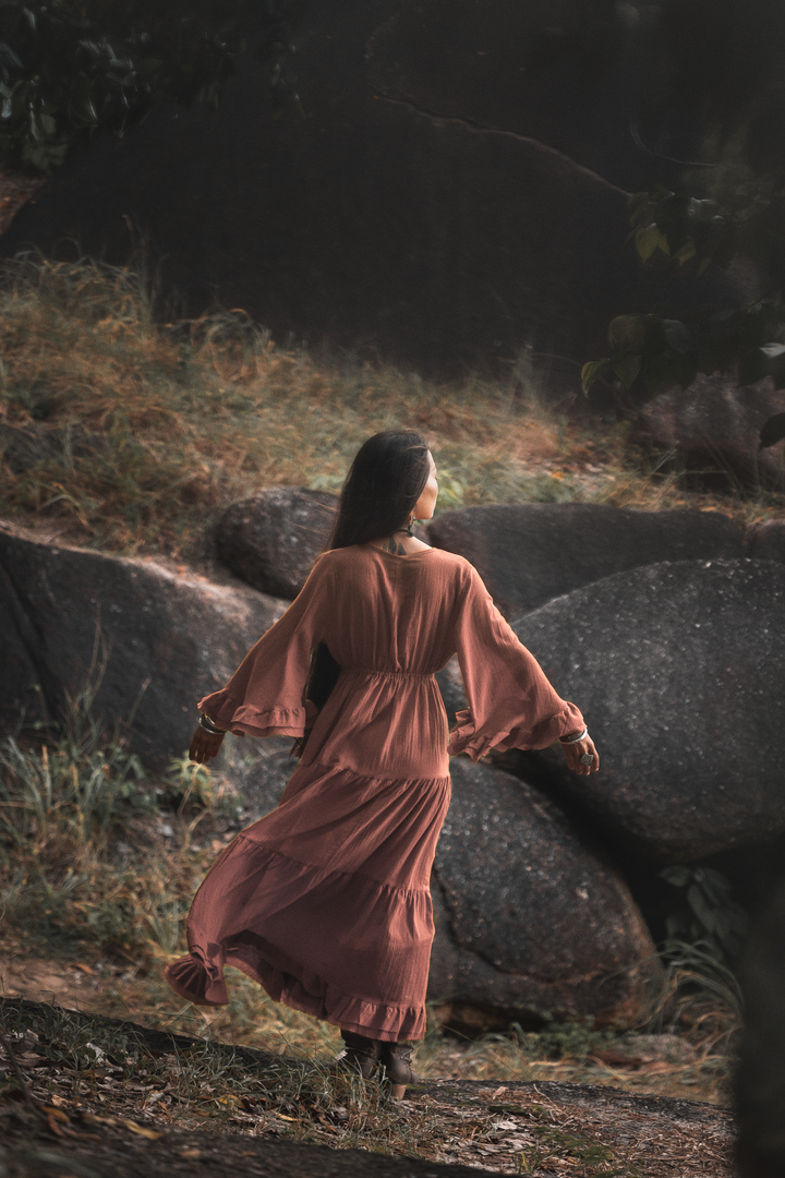 Maxi Dress Ayu Sandstone