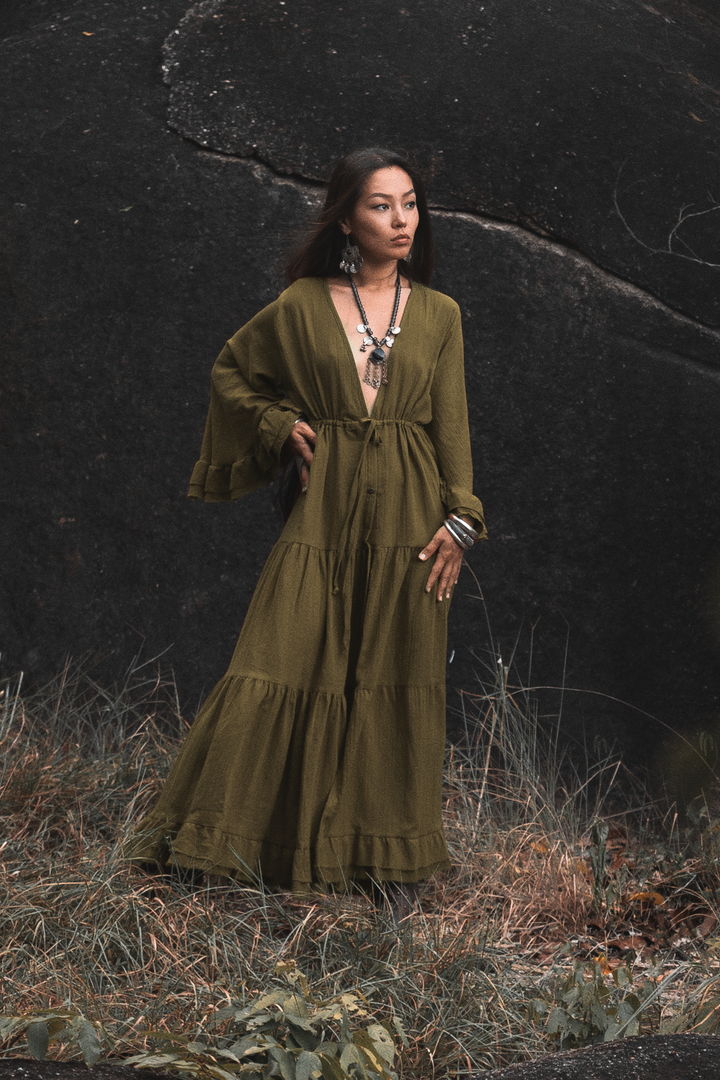 Maxi Dress Ayu Olive