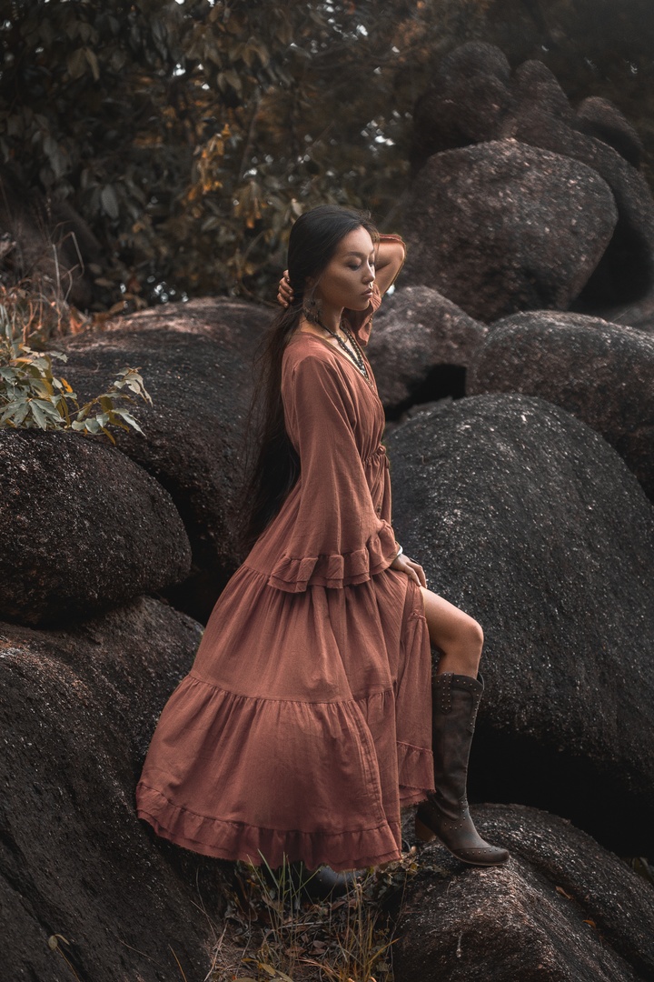 Maxi Dress Ayu Sandstone