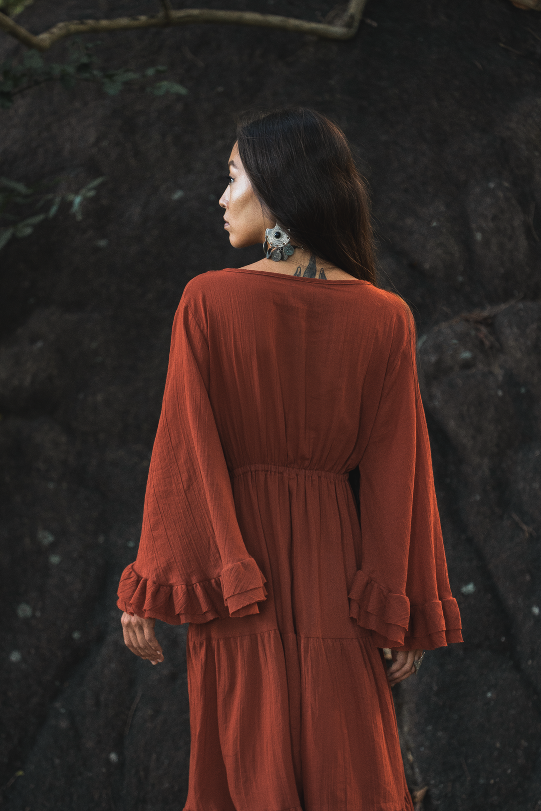 Maxi Dress Ayu Rust