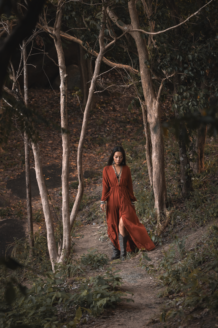 Maxi Dress Ayu Rust