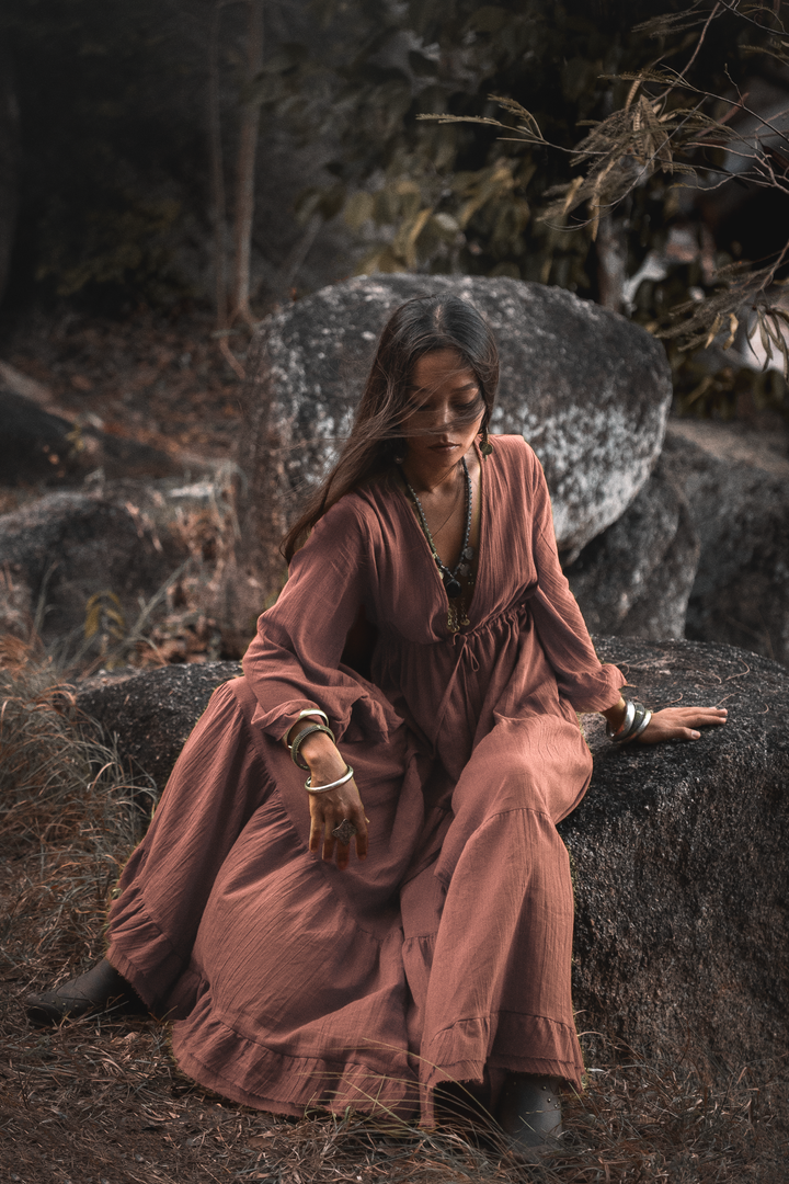 Maxi Dress Ayu Sandstone