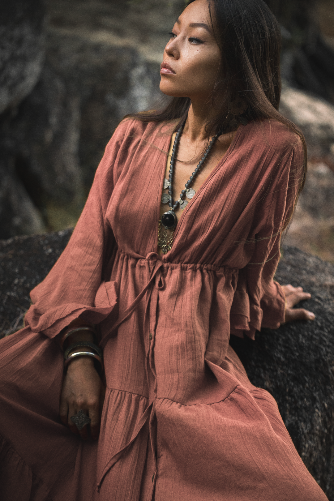 Maxi Dress Ayu Sandstone