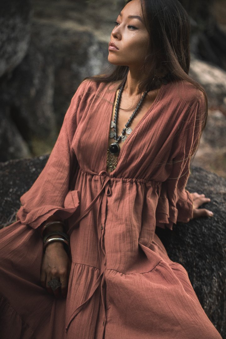 Maxi Dress Ayu Sandstone