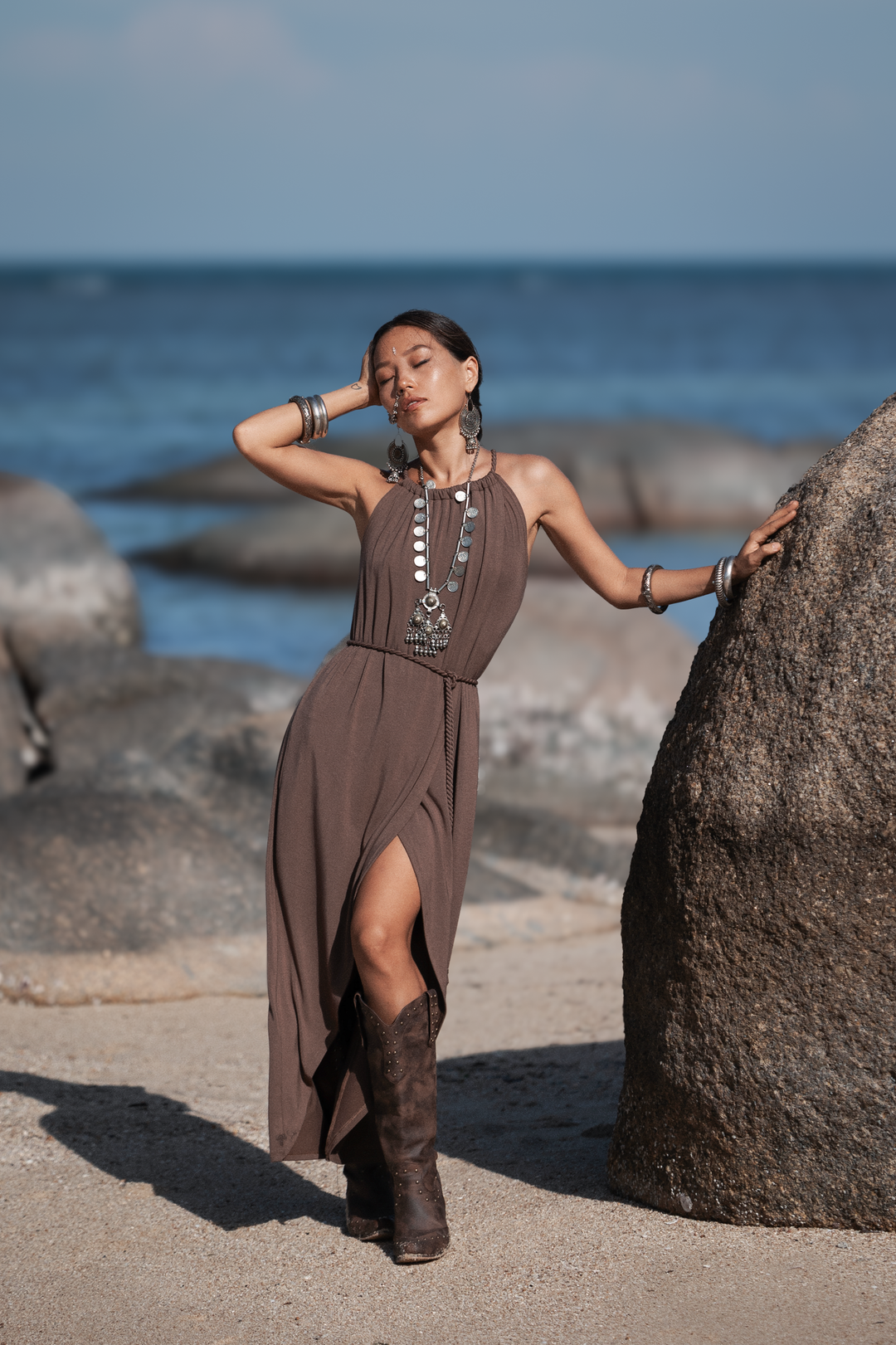 Dune Wrap Dress Mocha